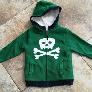 Hanna Andersson Skull Sherpa hoodie NEW